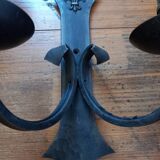 3 vintage iron wall lights/ Medieval/ Castle