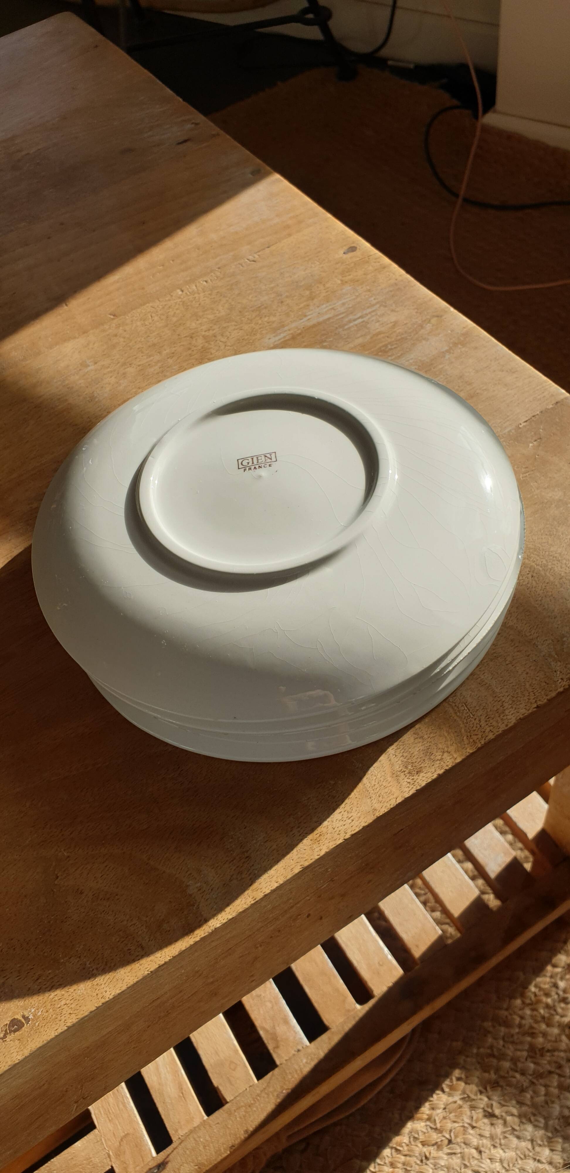 Cheese service in gien pottery (sold as a set)