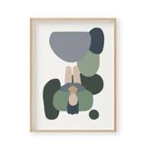Blue clouds - art print (30 x 40) signed ackeogh