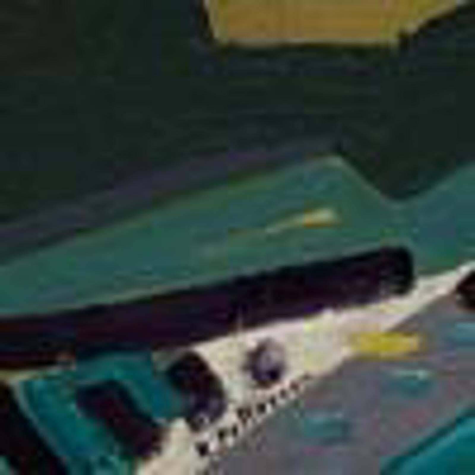 Huile sur panneau originale suédoise – “Komposition” par Rune Pettersson – Vintage – 54 × 66 cm (environ 21" × 26")