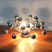 Lampe de table atomique allemande de l'âge spatial du milieu du siècle de Cosack