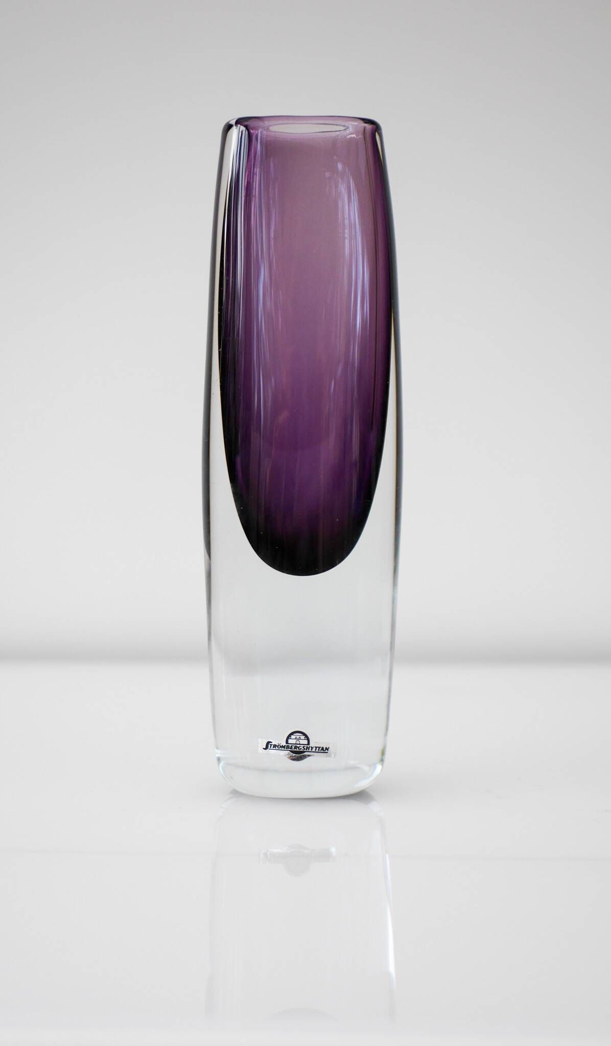Scandinavian Art Vase by Gunnar Nylund for Strömbergshyttan, Sweden