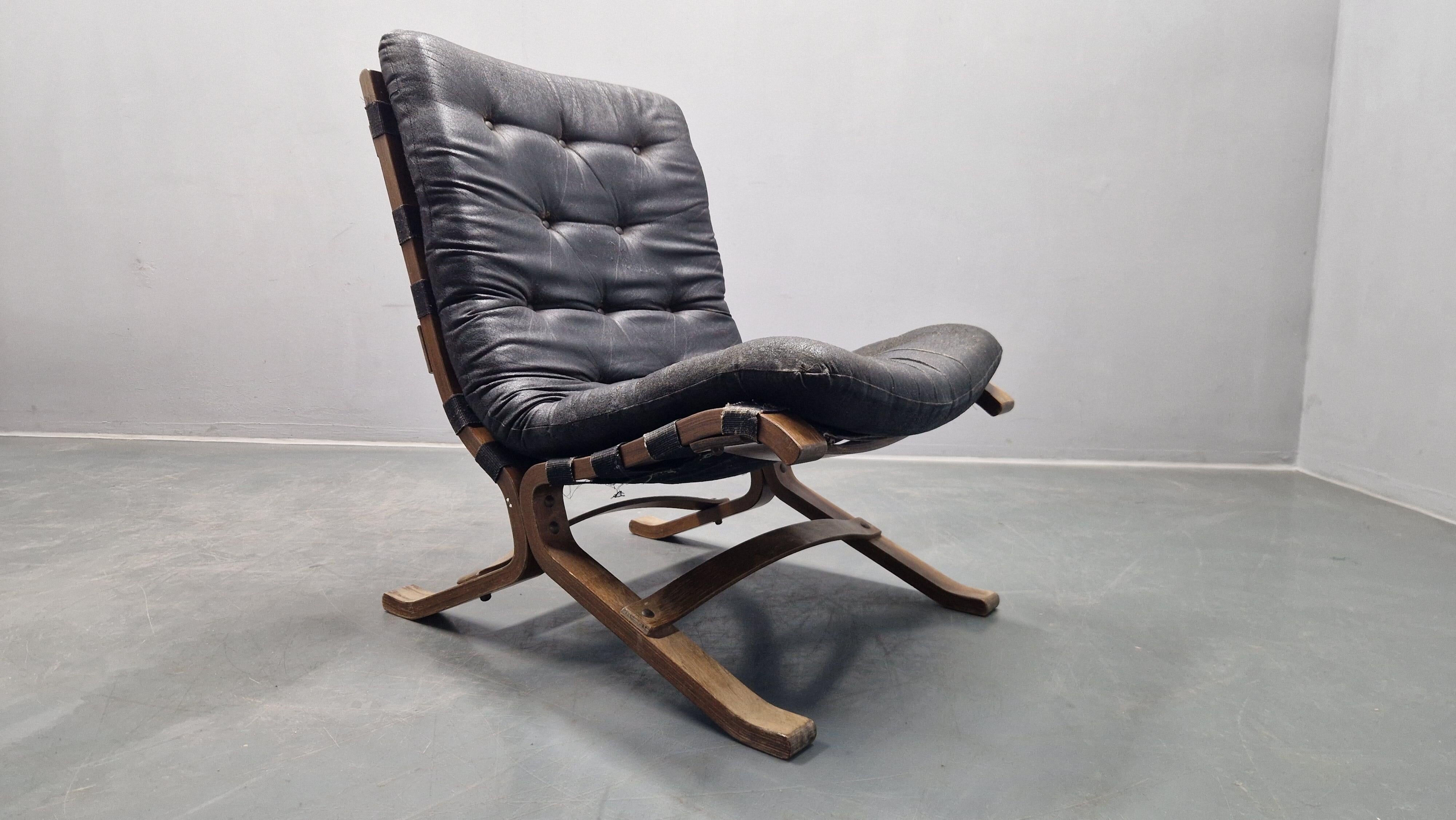 Very rare mid-century lounge chair Siesta, Westnofa, Norway, 1960s