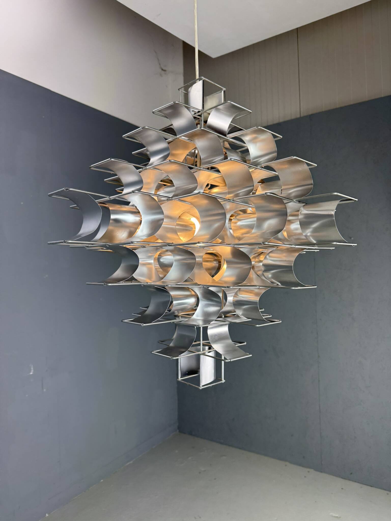 Huge Max Sauze Cassiopé Pendant Lamp 1969, France