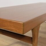Table basse en teck du milieu du siècle par Johannes Andersen pour CFC Silkeborg, Danemark