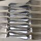 12 cheese or dessert forks - silver plated - Ravinet d'Enfert