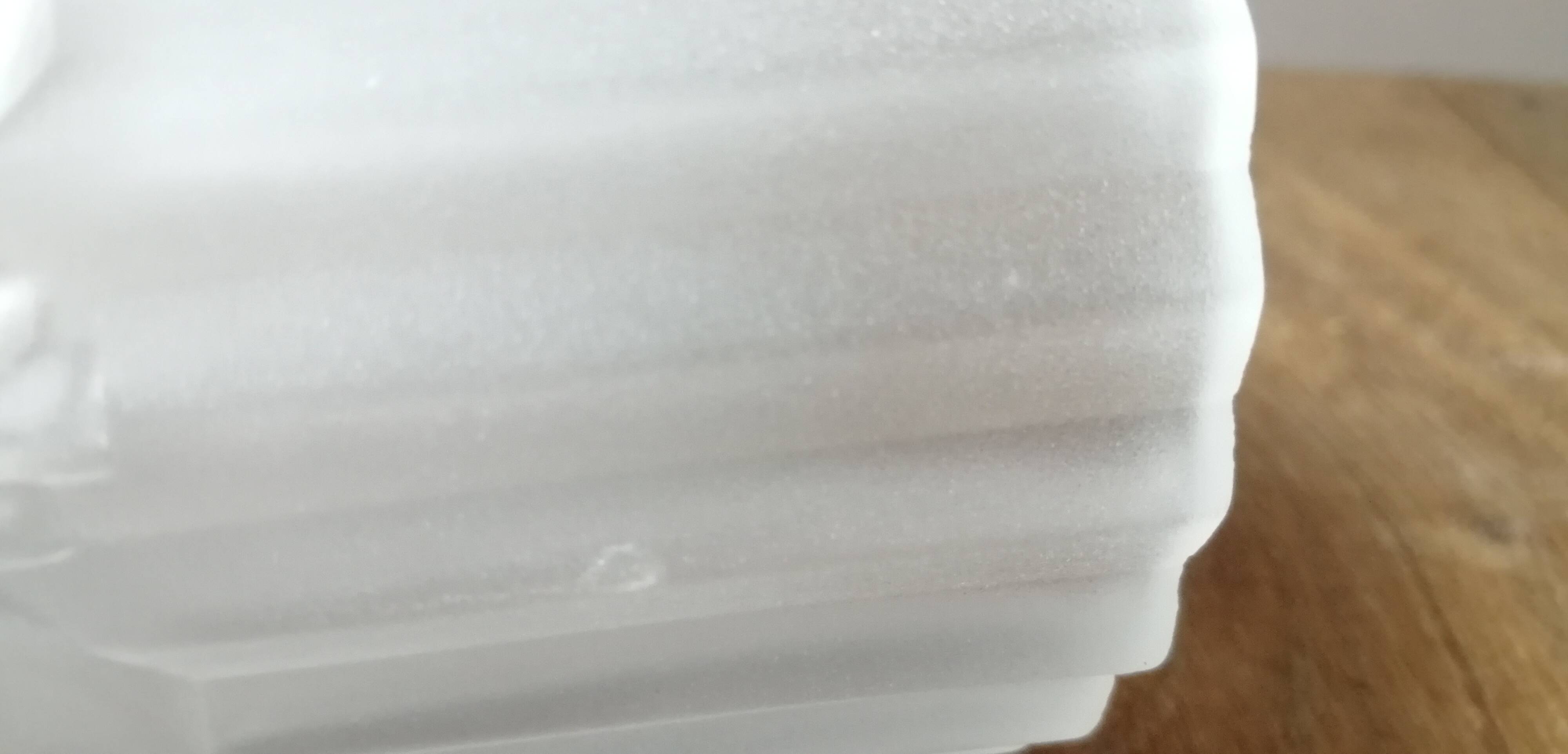 Set of 3 Art Deco frosted glass tulips