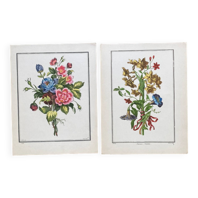 Deux lithographies florales 224