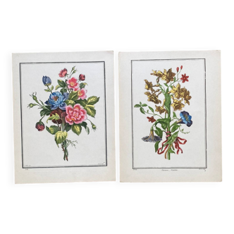Deux lithographies florales 224