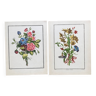 Deux lithographies florales 224