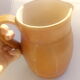 Large water pitcher in matte sandstone