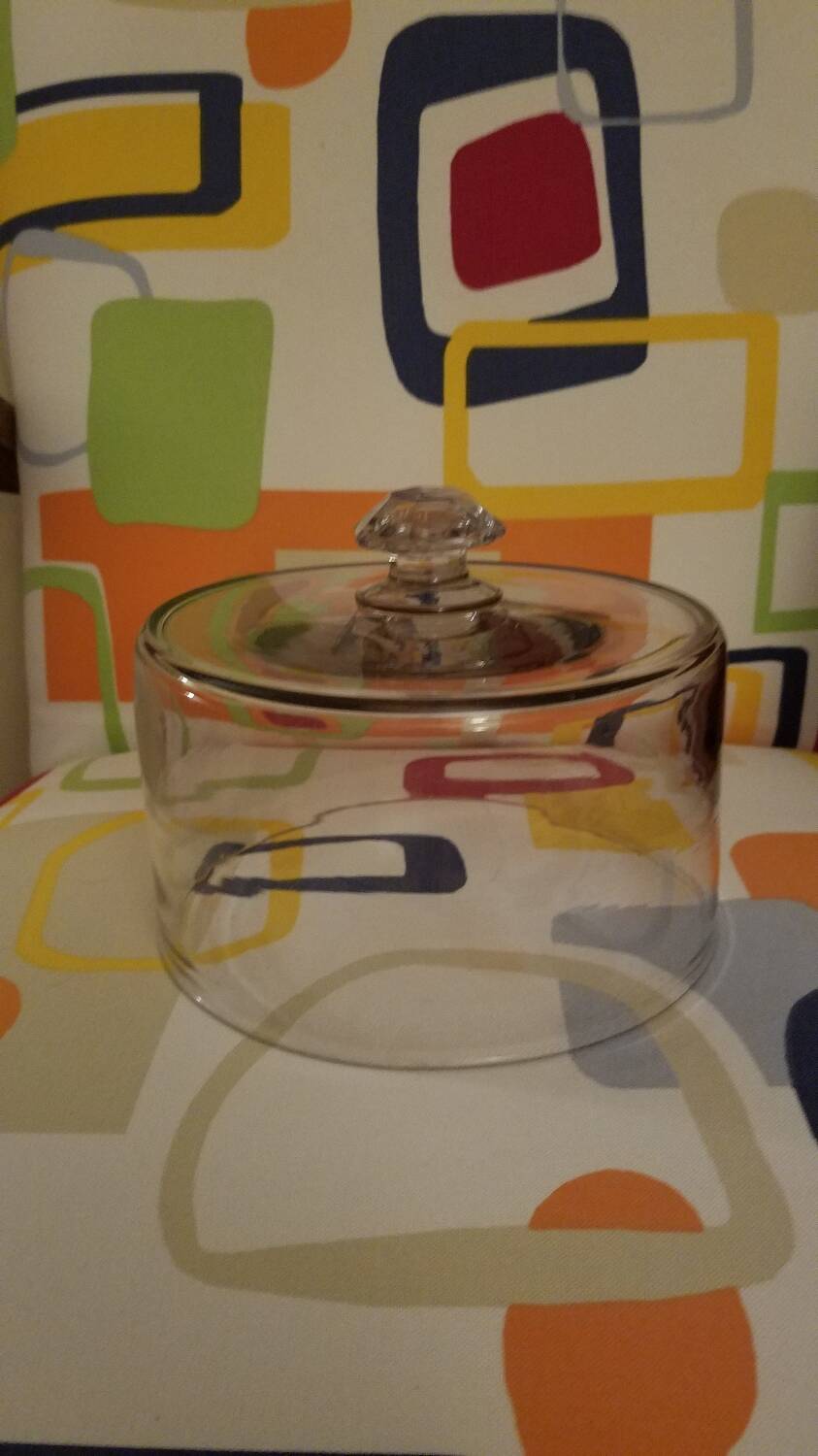 glass cake bell early 20th