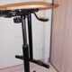 Industrial chair with height adjustment and foot rests