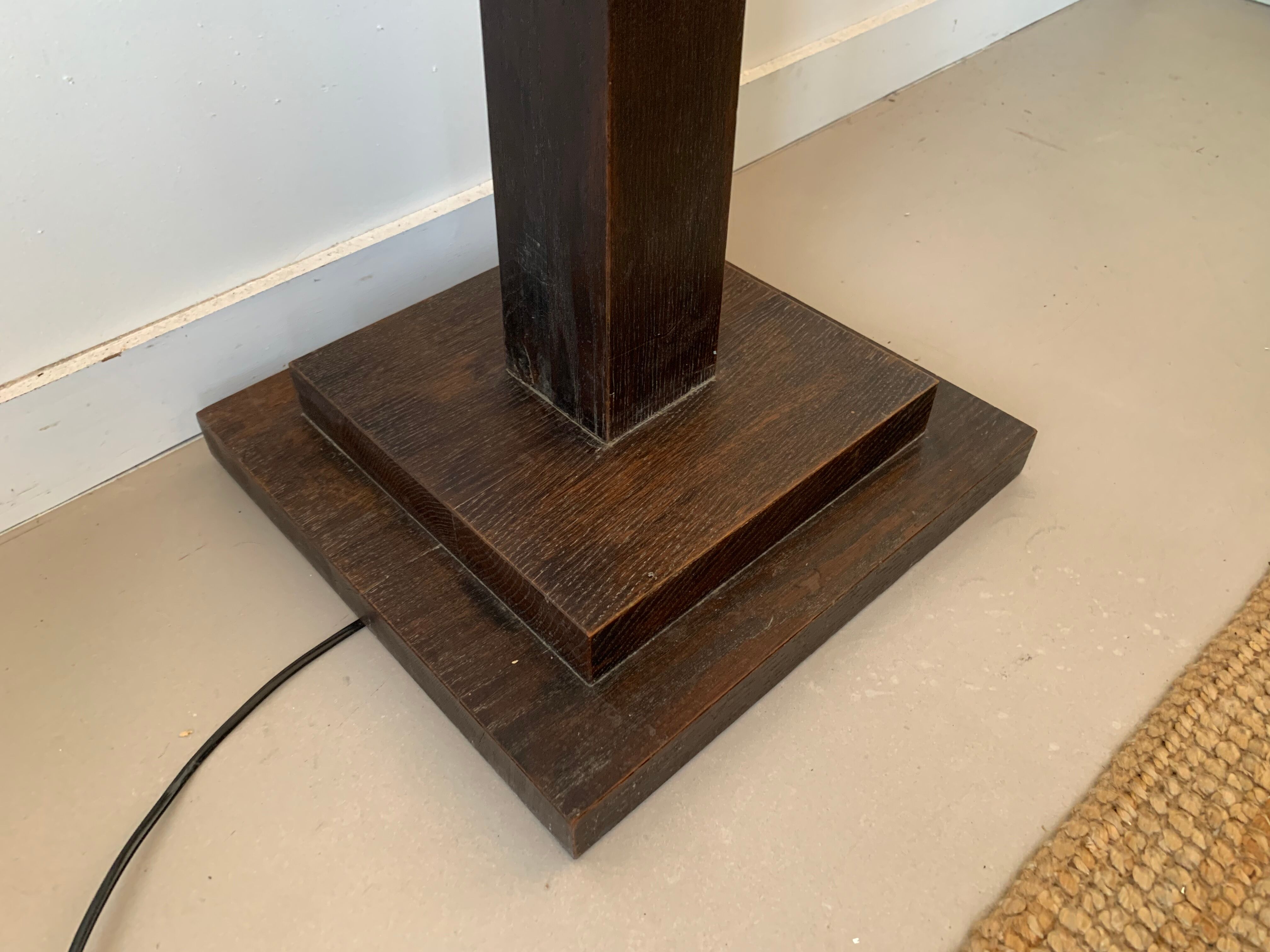 Wooden floor lamp 30s