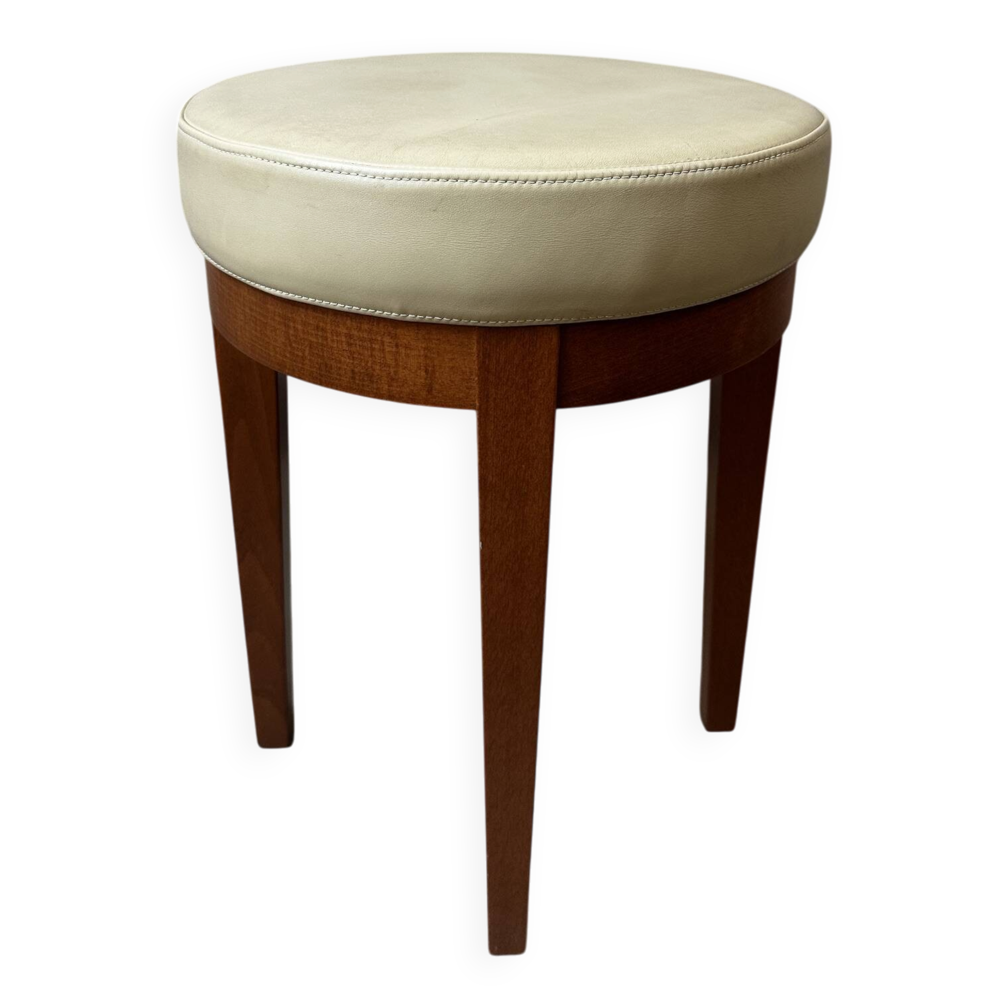 Tabouret tournant en cuir