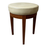 Tabouret tournant en cuir