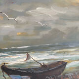 Oil on canvas Etretat