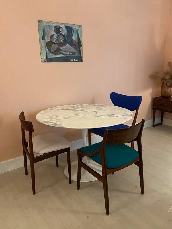 Table à manger Tulip en marbre d'Eero Saarinen des années 70