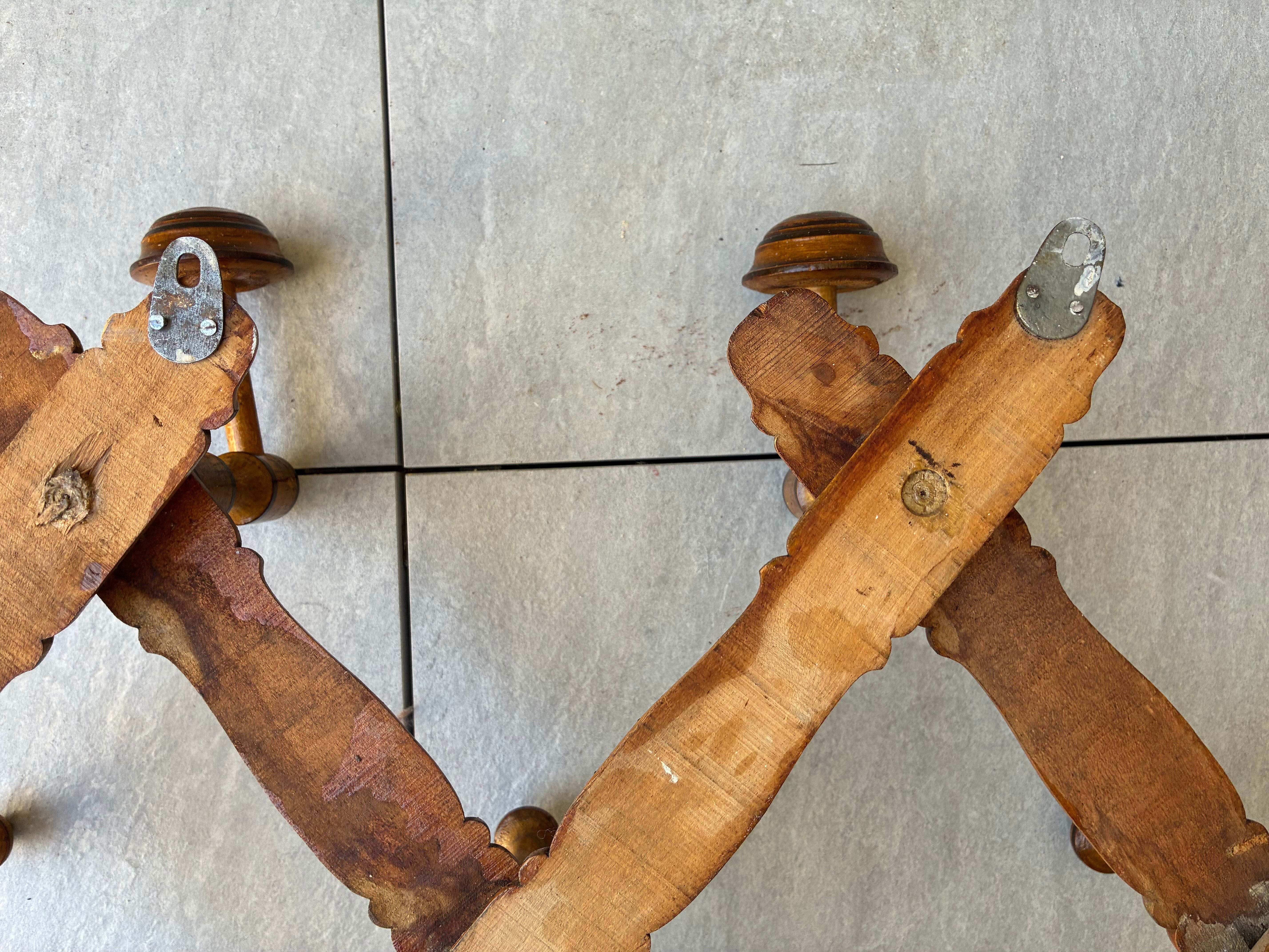 Vintage accordion coat rack