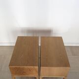 Scandinavian Nightstands in Oak by Kai Kristiansen for Aksel Kjersgaard, 1960s, Set of 2