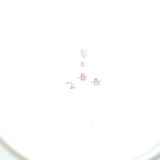 Set of 3 pieces head to head in fine Chinese porcelain with decoration scenes of Palace