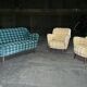 Sofa sofa 'Arc' club organic kidney years 50-60