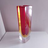 Sommerso vase by Seguso, Italy 70's, Flavien Poli (25.5 cm)