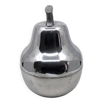 seau à glace forme poire • Inox aluminium • Circa 1970