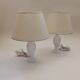 Pair of alabaster lamps