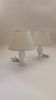 Pair of alabaster lamps