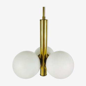 Brass pendant lamp by Kaiser, Germany, 60s