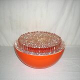 orange pendant light from the 70s