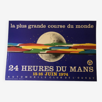 Original poster 24 Hours of Le Mans 1974