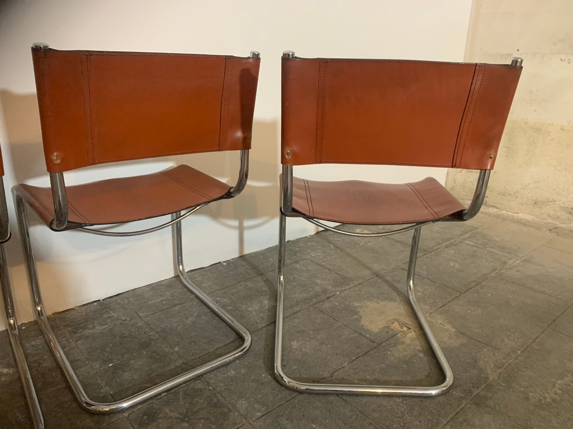 Suite of 6 designer chairs Fasem design