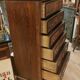 Weekly cabinet in rosewood from Rio and India and blackened pear Napoleon III