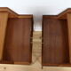 Pair of bedside tables or wooden nightstand, mid century, Scandinavian