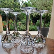 5 verres en cristal Saint Louis modèle Bristol h 15.5 cm