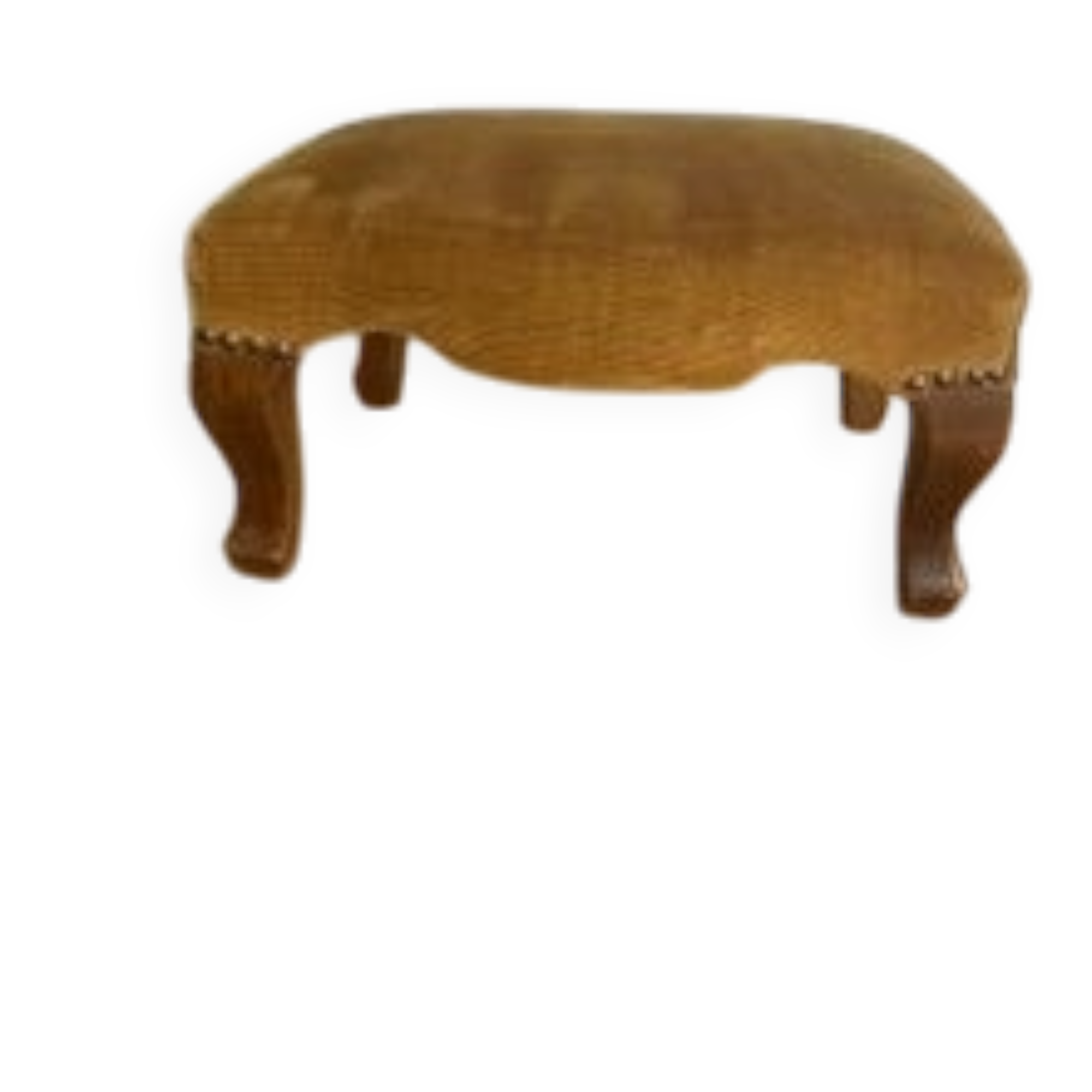 Antique footrest bench