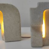 Paire de lampes en pierre.  Albert Tormos  1970
