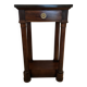 Antique small Empire console from the early 19th century in mahogany and marble.