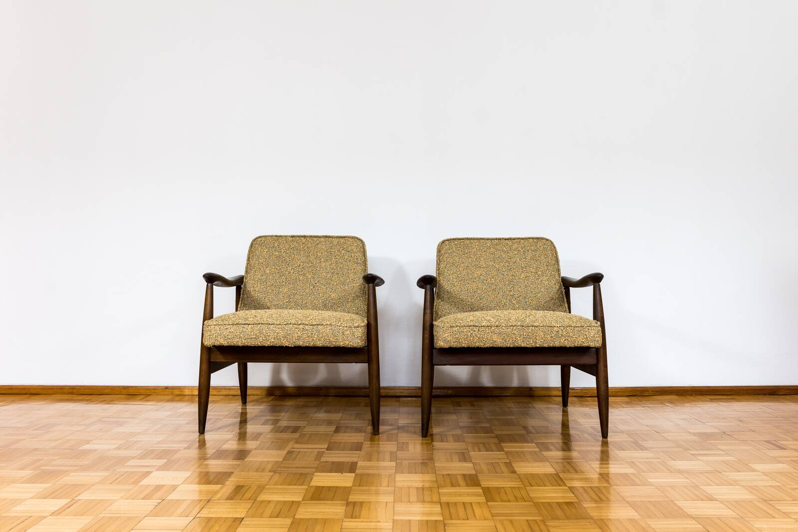 Kvadrat Customizable Pair Of Restored Mid Century Armchairs, 1960s