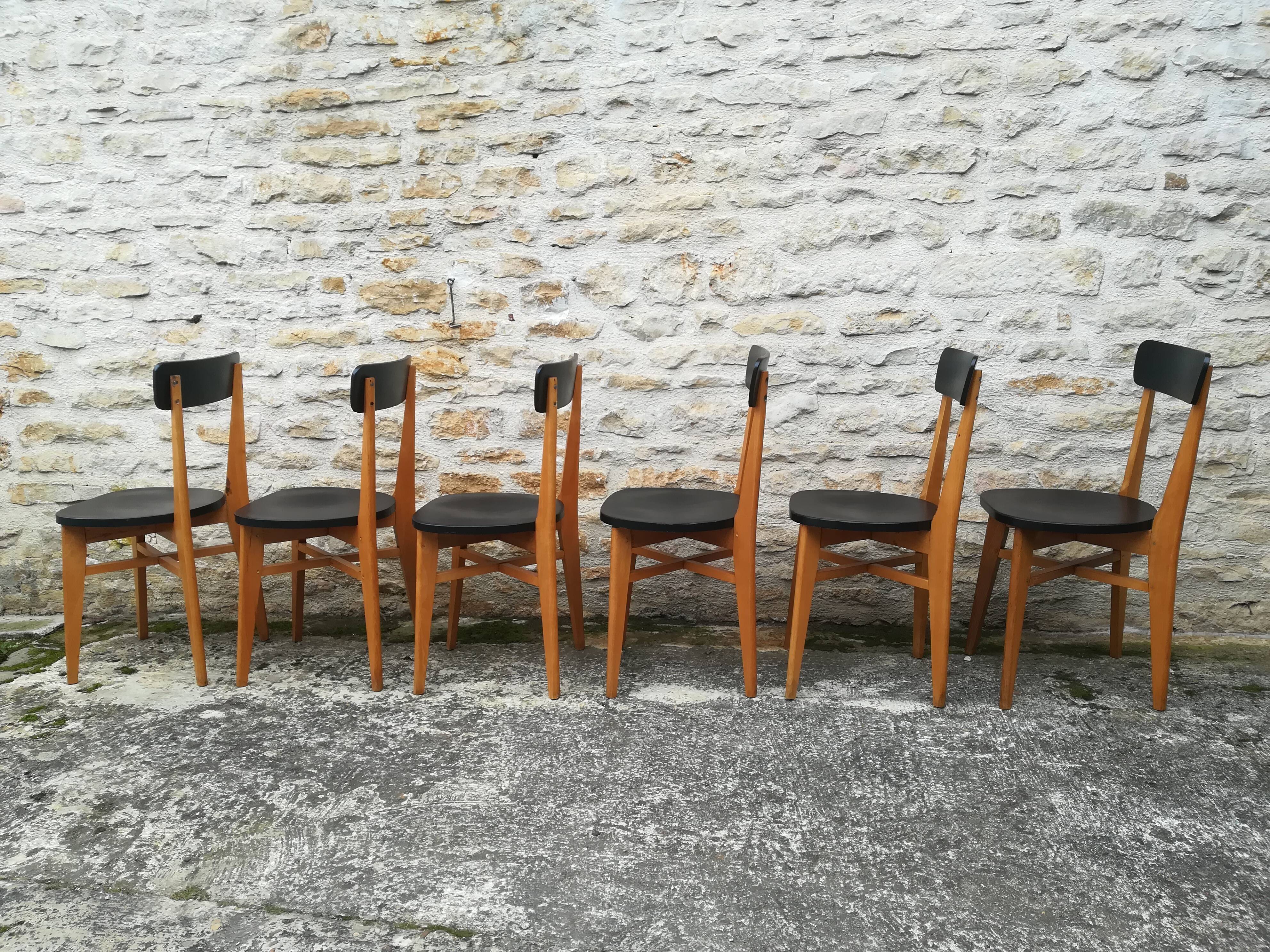 Set of 12 bistro chairs