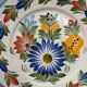 Old hand painted plate HB Locronan