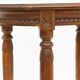 Oval oak pedestal table