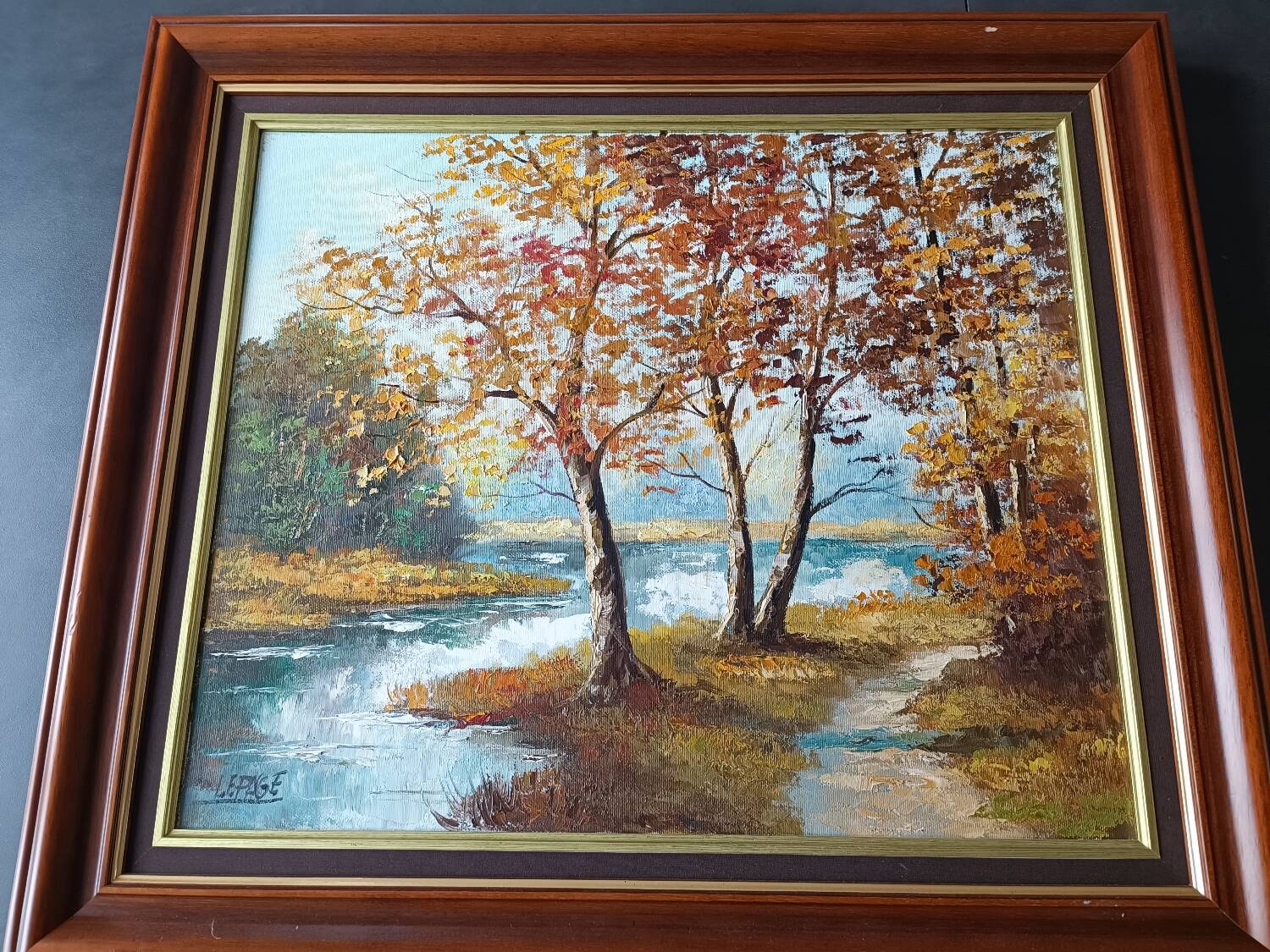 Tableau huile sur toile signé LEPAGE