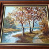 Tableau huile sur toile signé LEPAGE