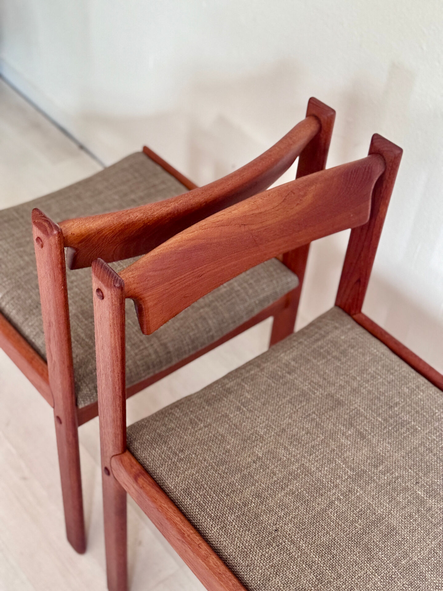 4 eetkamerstoelen H.W. Klein voor Bramin – teakhout – jaren 60