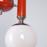 Lustre mid-century rouge Italie