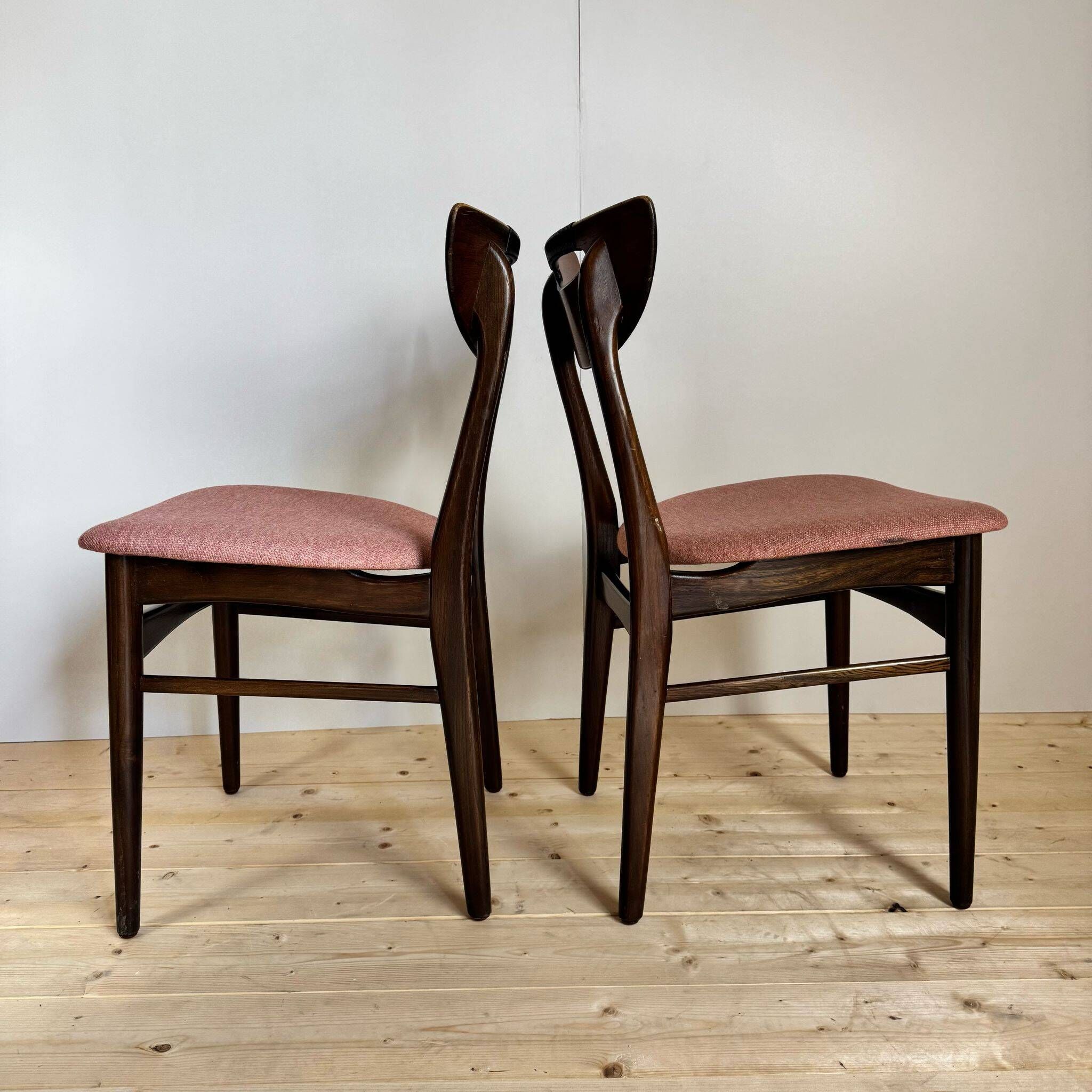 Ensemble de six chaises de salle à manger, Danemark 1960s