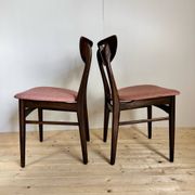 Ensemble de six chaises de salle à manger, Danemark 1960s